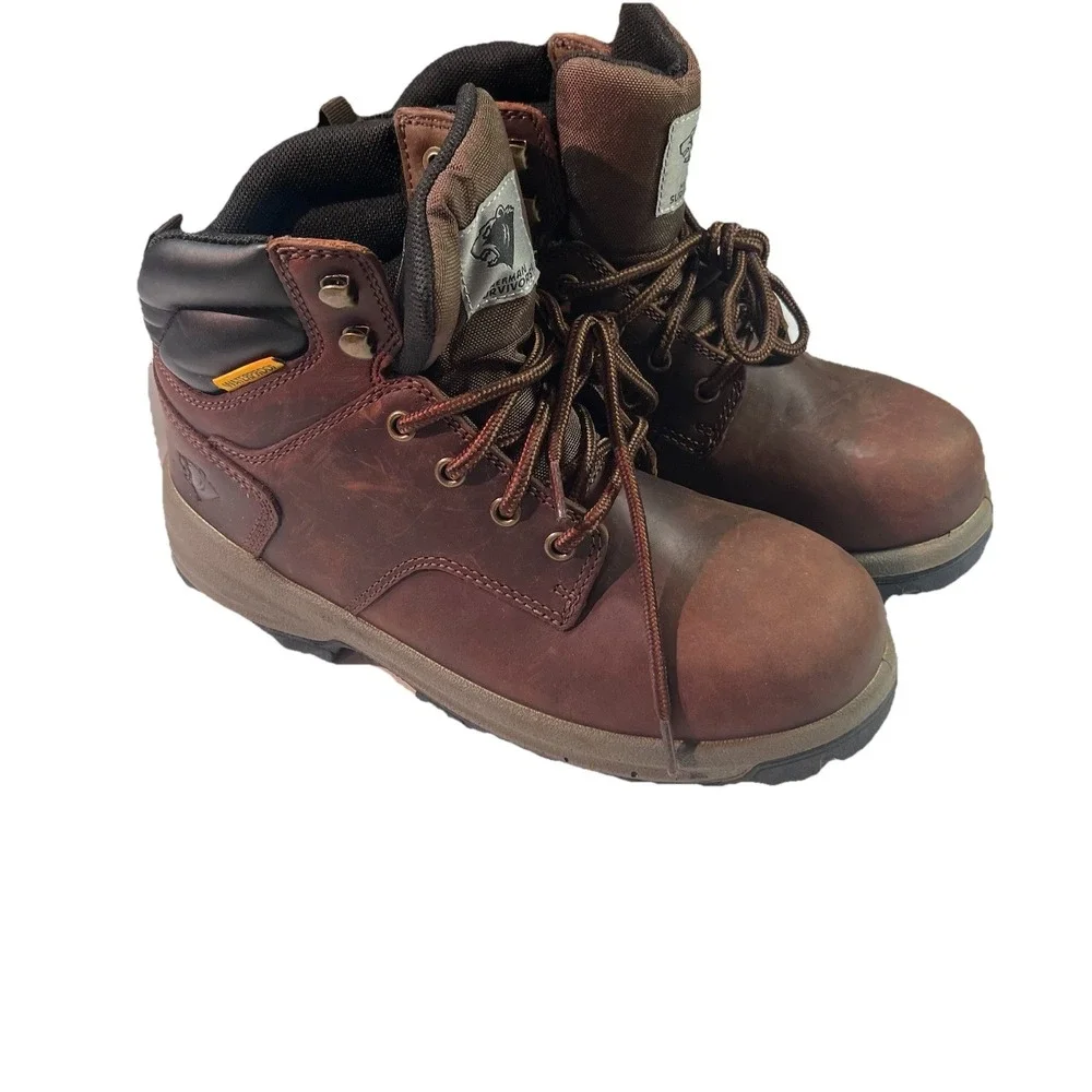Herman Survivors Men's‎ ASTM F2413-18 Brown Waterproof Work Boots Sz 8 EUC